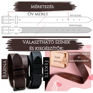 Személyre Szabott Bőr Öv Férfiaknak � Ajándék Apáknak Férjnek � Kézzel készített valódi bőr öv vicces felirattal, névvel - ruha & divat - öv & övcsat - öv - Meska.hu