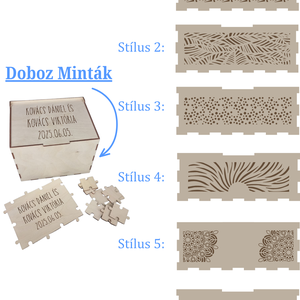 Személyre szabott, egyedi esküvői vendégkönyv kirakó sok méretben - esküvő - emlék & ajándék - vendégkönyv - Meska.hu
