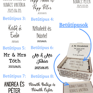 Személyre szabott, egyedi esküvői vendégkönyv kirakó sok méretben - esküvő - emlék & ajándék - vendégkönyv - Meska.hu