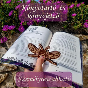 Méh egykezes könyvlap tartó hozzá tartozó kulcstartóval - Meska.hu