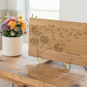 Egyedi vágódeszka nevekkel � pittypangos ballagási ajándék pedagógusoknak, tanároknak - osztály, Otthon & Életmód, Konyhafelszerelés, tálalás, Sütés, főzés, Vágódeszka, Famegmunkálás, Gravírozás, pirográfia, MESKA