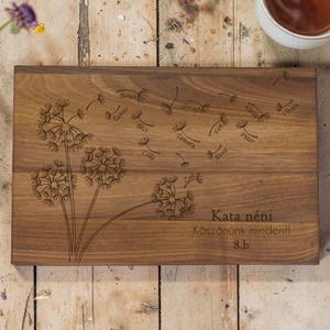Egyedi vágódeszka nevekkel � pittypangos ballagási ajándék pedagógusoknak, tanároknak - osztály - otthon & életmód - konyhafelszerelés, tálalás - sütés, főzés - vágódeszka - Meska.hu