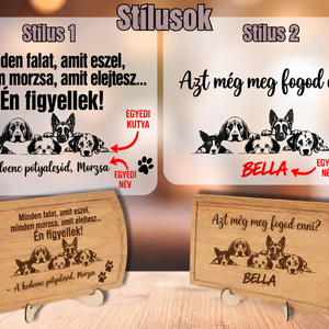 Egyedi kutyás vágódeszka - ajándék gazdiknak, ünnepekre - otthon & életmód - konyhafelszerelés, tálalás - sütés, főzés - vágódeszka - Meska.hu