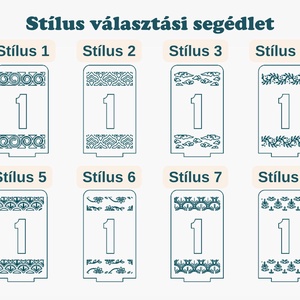 Esküvő asztalszám tábla, párnak, több stílusban, fából, elegáns kivitelezés - esküvő - dekoráció - asztalszám - Meska.hu