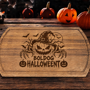 Halloween témájú vágódeszka több stílusban - otthon & életmód - konyhafelszerelés, tálalás - sütés, főzés - vágódeszka - Meska.hu
