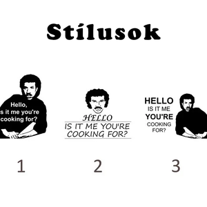 Lionel vágódeszka � vicces ajándék zene- és főzésrajongóknak - Hello is it me you�re cooking for? - otthon & életmód - konyhafelszerelés, tálalás - sütés, főzés - vágódeszka - Meska.hu
