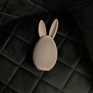 Nyuszi Kinder tojás tartó � 3D nyomtatott meglepetés tojás állvány - ünnepi díszek, dekorációk - húsvéti díszek és dekorációk - húsvéti ablakdíszek - Meska.hu