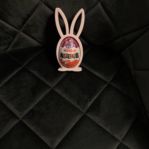  Cuki Nyuszi állvány Kinder tojáshoz � egyedi ajándékötlet - ünnepi díszek, dekorációk - húsvéti díszek és dekorációk - húsvéti ablakdíszek - Meska.hu