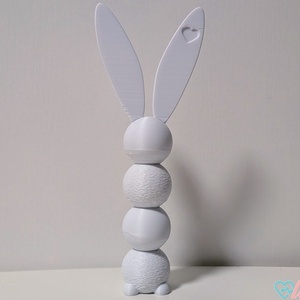 Minimalista Texturált Nyúl Szobor � Matt Fehér, Húsvéti / Otthoni Dekor Választható Színekben - ünnepi díszek, dekorációk - húsvéti díszek és dekorációk - húsvéti ablakdíszek - Meska.hu