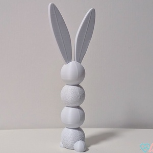 Minimalista Texturált Nyúl Szobor � Matt Fehér, Húsvéti / Otthoni Dekor Választható Színekben - ünnepi díszek, dekorációk - húsvéti díszek és dekorációk - húsvéti ablakdíszek - Meska.hu