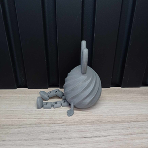 Spirál flexi  nyuszi � 3D nyomtatott Húsvéti asztaldísz - ünnepi díszek, dekorációk - húsvéti díszek és dekorációk - húsvéti asztaldíszek - Meska.hu