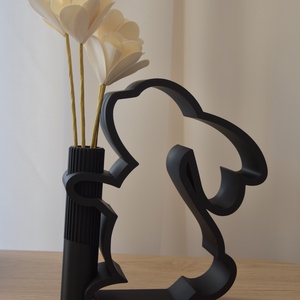 Elegáns bunny sziluett váza � modern otthoni Húsvéti dekor - ünnepi díszek, dekorációk - húsvéti díszek és dekorációk - húsvéti virágos díszek - Meska.hu