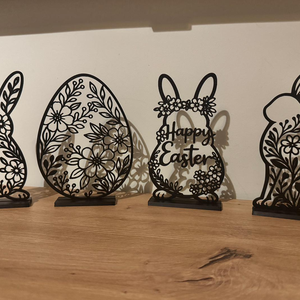 Elegáns Fekete Húsvéti Dekorok � Asztaldíszek - ünnepi díszek, dekorációk - húsvéti díszek és dekorációk - húsvéti asztaldíszek - Meska.hu