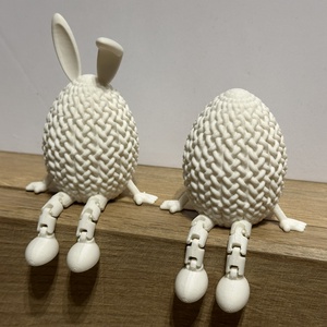 Cuki Flexi Bunny Egg � 10 cm, Mozgatható Lábakkal - Meska.hu