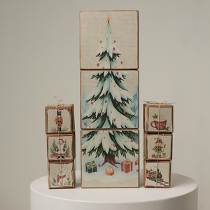 Robson finds dekorált  kockaszett, Művészet, Fotográfia, Portré, Decoupage, transzfer és szalvétatechnika, Famegmunkálás, MESKA