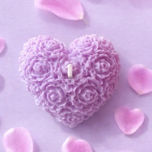 Rocky�s CANDLE kézműves szerelmes rózsa szíves szója gyertya -valentin napra, Otthon & Életmód, Gyertya, illat, aroma, Mécses és mécsestartó, , MESKA