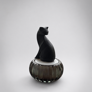 Rocky�s CANDLE Fekete cica dekor szója viasz gyertya, Otthon & Életmód, Gyertya, illat, aroma, Mécses és mécsestartó, Gyertya-, mécseskészítés, MESKA