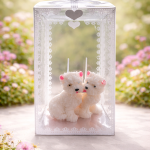 Rocky�s CANDLE Westie kutyus gyertya díszdobozban � - otthon & életmód - gyertya, illat, aroma - mécses és mécsestartó - Meska.hu