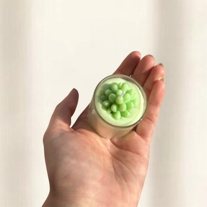 Rocky�s CANDLE Zöld bubble virág gyertya  - Meska.hu