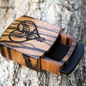 Gyűrűtartó doboz - Anais - esküvő - kiegészítők - gyűrűtartó & gyűrűpárna - Meska.hu