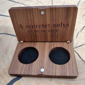 Gyűrűtartó doboz esküvőre_ Clarisse - esküvő - esküvői ceremónia - gyűrűtartó & gyűrűpárna - Meska.hu