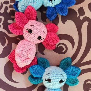 Horgolt axolotl figura, Játék & Sport, Plüssállat & Játékfigura, Más figura, Horgolás, MESKA