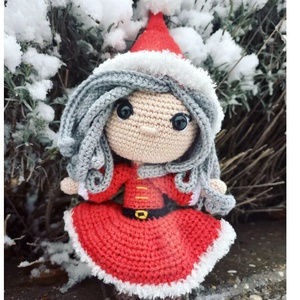 Horgolt mikulás baba - Meska.hu