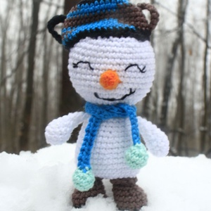 Horgolt hóember, Játék & Sport, Plüssállat & Játékfigura, Más figura, Horgolás, MESKA
