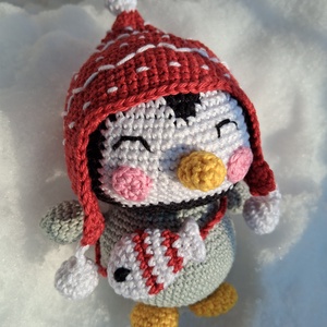 Horgolt pingvin, Játék & Sport, Plüssállat & Játékfigura, Pingvin, Horgolás, MESKA