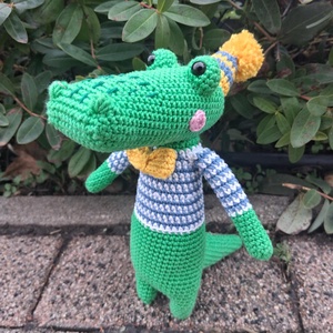 Horgolt krokodil, Játék & Sport, Plüssállat & Játékfigura, Más figura, Horgolás, MESKA