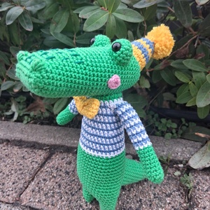 Horgolt krokodil - játék & sport - plüssállat & játékfigura - más figura - Meska.hu