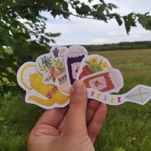 Az élet szép matricapakk, Otthon & Életmód, Papír, írószer, Matrica, matrica csomag, Fotó, grafika, rajz, illusztráció, MESKA