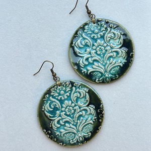 Tavaszváró fülbevaló, Ékszer, Fülbevaló, Lógós kerek fülbevaló, Ékszerkészítés, MESKA