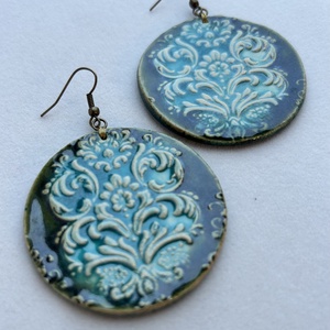 Tavaszváró fülbevaló - ékszer - fülbevaló - lógós kerek fülbevaló - Meska.hu