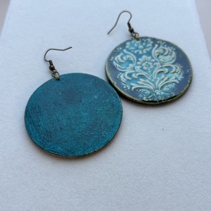 Tavaszváró fülbevaló - ékszer - fülbevaló - lógós kerek fülbevaló - Meska.hu