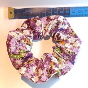 Sakura scrunchie csomag, 3 db japán stílusú pamut hajgumi  - ruha & divat - hajdísz & hajcsat - hajgumi - Meska.hu