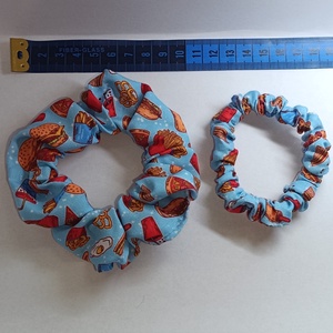 Fastfood scrunchie csomag, 2 db gyorsétterem mintájú hajgumi , Ruha & Divat, Hajdísz & Hajcsat, Hajgumi, Varrás, MESKA