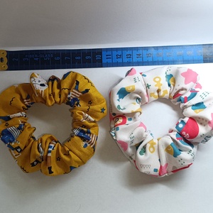 Tenger scrunchie csomag, 2 db kalóz és tengerész motívumos hajgumi , Ruha & Divat, Hajdísz & Hajcsat, Hajgumi, Varrás, MESKA