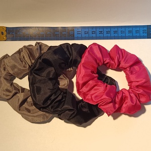 Szatén scrunchie csomag, 3 db különböző színű hajgumi , Ruha & Divat, Hajdísz & Hajcsat, Hajgumi, Varrás, MESKA