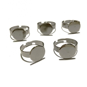 10 DB NEMESACÉL GYŰRŰ ALAP 12 MM, Kellékek & szerszámok, Ékszerkellék, Gyűrűalap, , MESKA