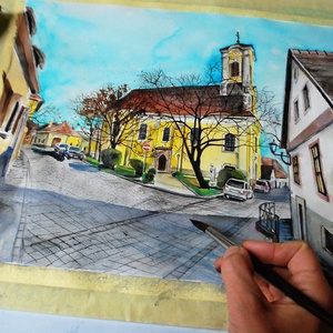 Szentendre, Péter Pál templom - művészet - Meska.hu