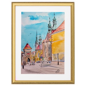 Kőszeg, EREDETI akvarell festmény, , Művészet, Festmény, Akvarell, Festészet, MESKA