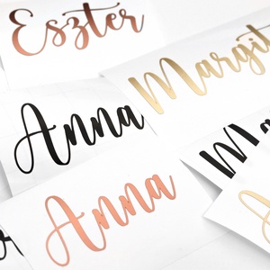 Névre Szóló Pohár Matrica, Bridesmade Party, Szülinapi Buli, Lánybúcsú Ajándék, Pohár Név Matrica - esküvő - lánybúcsú - Meska.hu