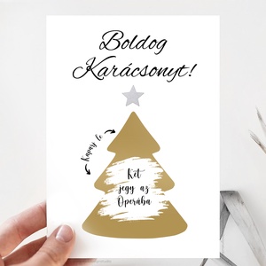 Egyedi Karácsonyi Ajándék, Kaparós Ajándék, Egyedi Ajándék, Sorsjegy, Ajándék Férfiaknak, Ajándék Nőknek, Ajándék Ötlet - karácsony - karácsonyi ajándékozás - karácsonyi képeslap, üdvözlőlap, ajándékkísérő - Meska.hu