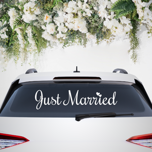 Just Married Autó Felirat, Friss Házasok Felirat, Esküvői Felirat, Esküvői Matrica, Olcsó Esküvői Dekoráció, Autómatrica - esküvő - dekoráció - helyszíni dekor - Meska.hu