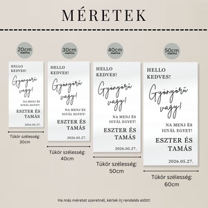 Esküvő Tükör Felirat, Esküvői Tükör Matrica, Hello Kedves Matrica, Gyönyörű Vagy Matrica, Tükör Matrica, Esküvői Felirat - esküvő - dekoráció - tábla & jelzés - Meska.hu