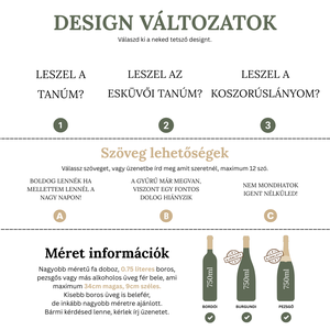 Tanufelkérő, Férfi tanú felkérő, Fadoboz, Egyedi Pezsgős doboz, Szülőköszöntő bortartó, Feliratozott fa boros doboz - esküvő - meghívó & kártya - tanú felkérő - Meska.hu