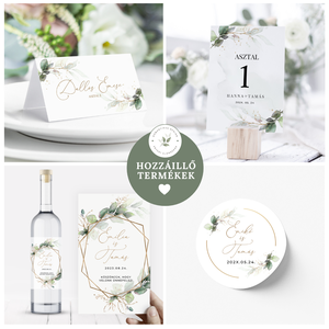 Eskűvő Étlap, Esküvői Menü, Étlap, Menü, Esküvő Vacsora, Esküvői Asztal - esküvő - meghívó & kártya - menü - Meska.hu