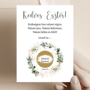 Kaparós Tanú Felkérő, Koszorúslány Felkérő, Kaparós Sorsjegy, Kaparós Tanú Felkérő, Tanú Felkérő Kártya, Kaparós ajándék, Esküvő, Meghívó & Kártya, Tanú felkérő, Fotó, grafika, rajz, illusztráció, MESKA