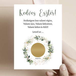 Kaparós Tanú Felkérő, Koszorúslány Felkérő, Kaparós Sorsjegy, Kaparós Tanú Felkérő, Tanú Felkérő Kártya, Kaparós ajándék - esküvő - meghívó & kártya - tanú felkérő - Meska.hu